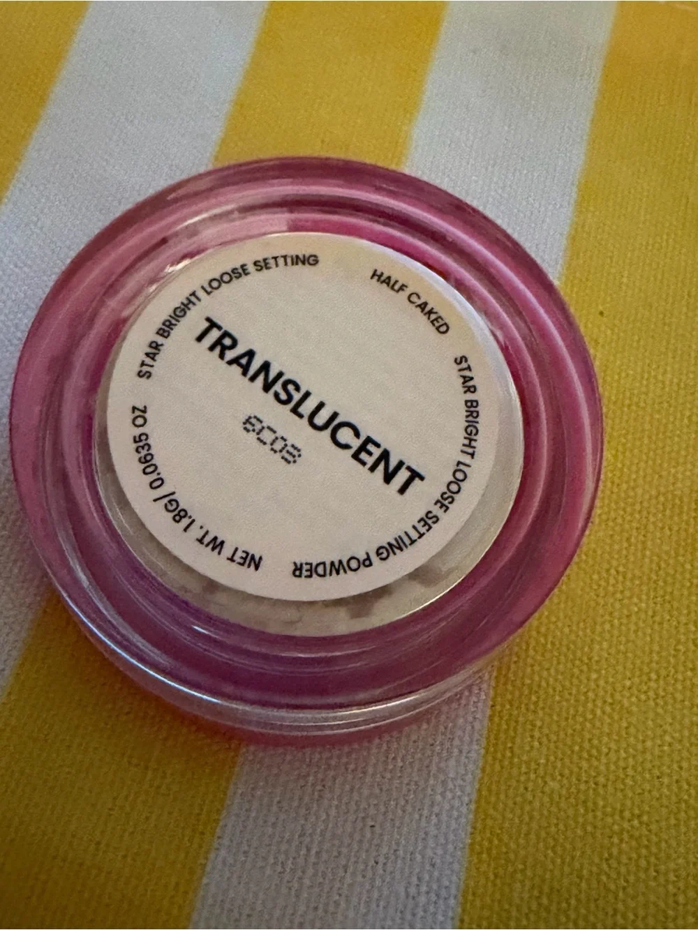 Half Caked Star Bright Loose Setting Powder - Translucent (Travel Size)
